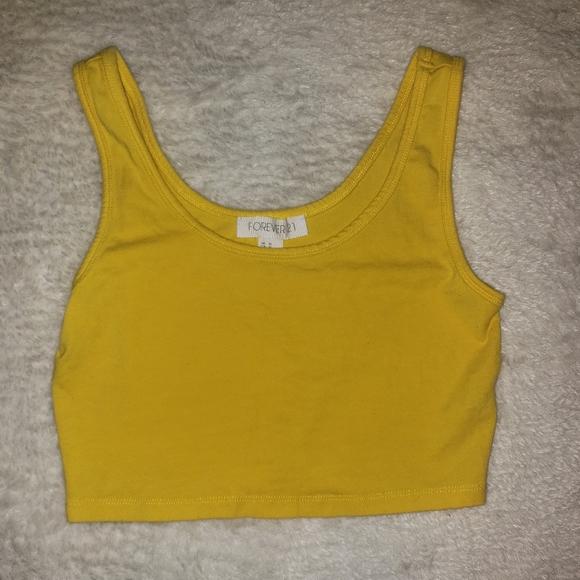Yellow cropped tank - Picture 1 of 1